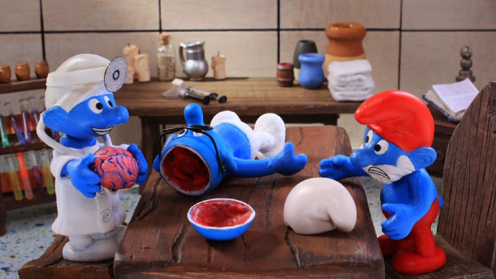 Robot chicken smurfs