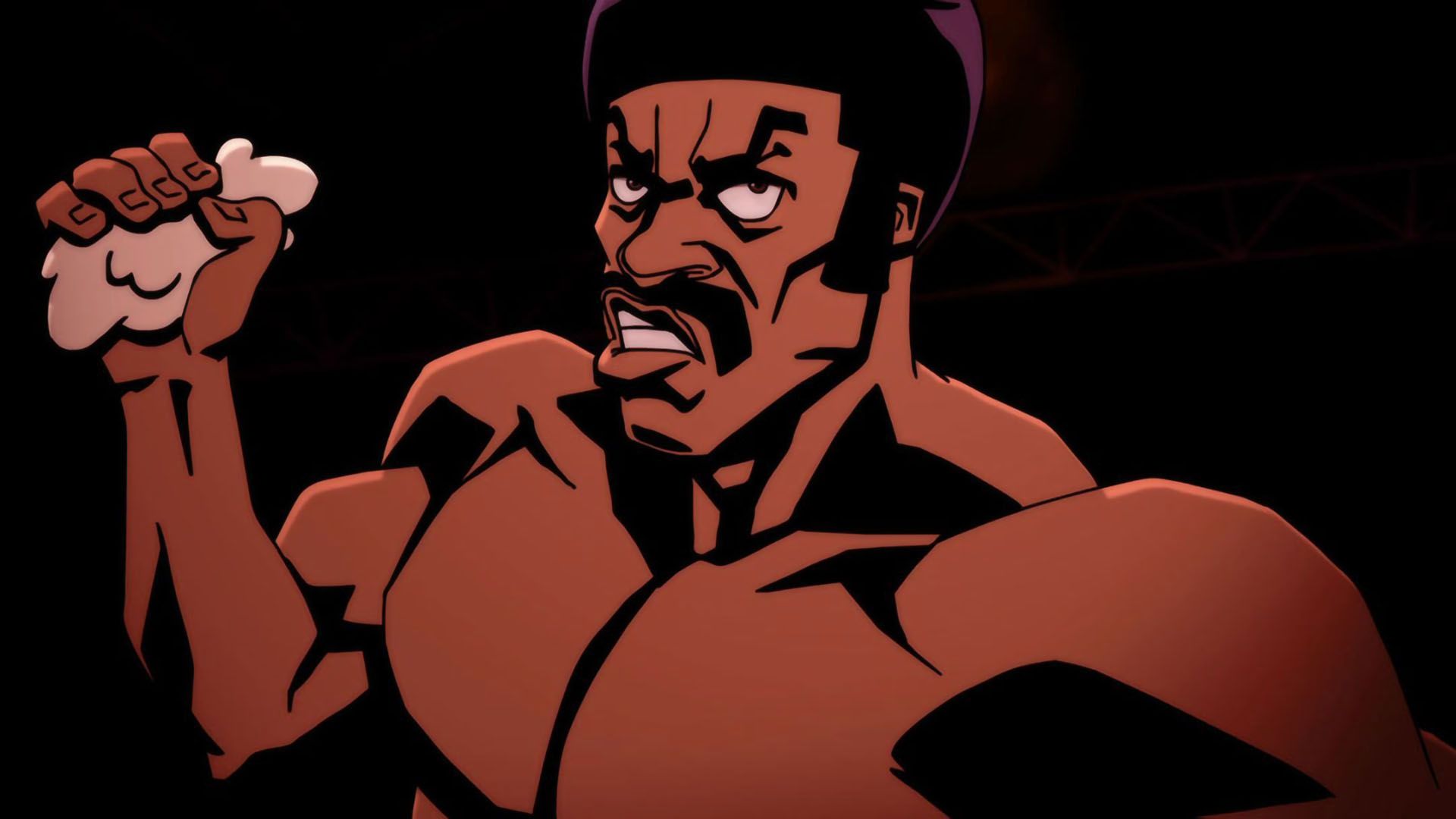 Black dynamite swimming