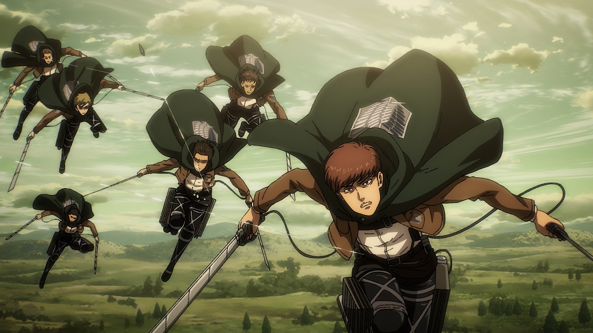 Three Army Regiments in Attack on Titan 