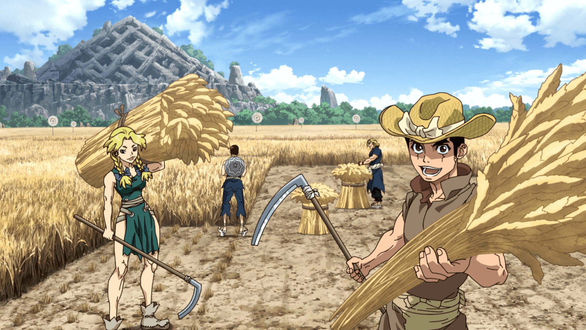 Agricultura e navegação Dr Stone 3 temporada ep 1 