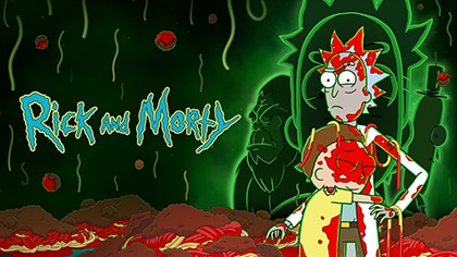 420 Rick and Morty Background